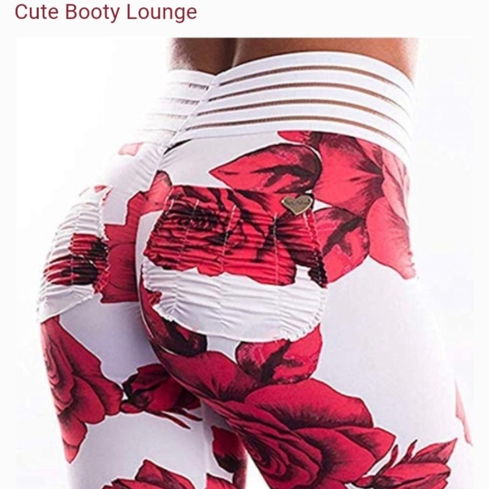 💥🌹Cute Booty Lounge Floral Leggings🌹 💥